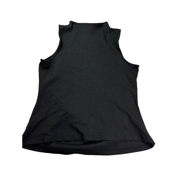 Eloquii Womens Black Sleeveless Asymmetrical Mock Neck Top Size 16 - Picture 3 of 6
